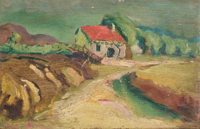 MODERN SCHOOL 
House at the end of the road,
Oil...