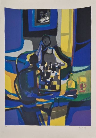 MOULY Marcel (1918-2008)
Le jeu d'échec,...