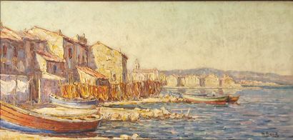 BARLE Maurice (1903-1961)
Mediterranean port...