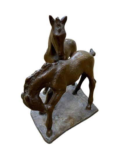 AKKERMANN Sabine (1907-1985)
Deux poulains,...