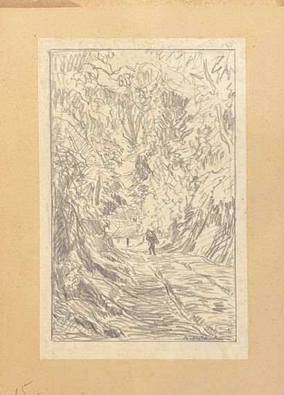 DAUCHEZ André (1870-1948)
Le fagotier 
mine...