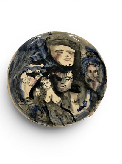 MILSHTEIN Zvi (1934-2020)
Assiette en porcelaine,...