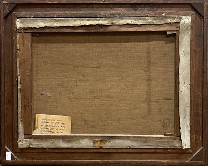 MALET Eugène, attribué à 
Charrettes de foin...