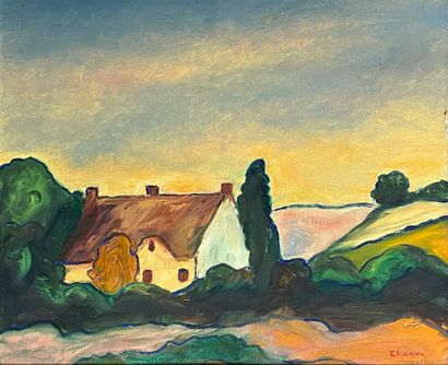 EHANNO Maurice (born 1924)
House in Brittany,...