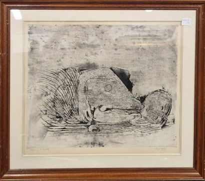 FRIEDLAENDER Johnny (1912-1998)
Le sommeil
Eau-forte...