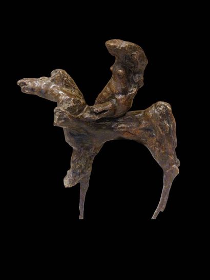 ECOLE MODERNE
Lady Godiva
Bronze à patine...