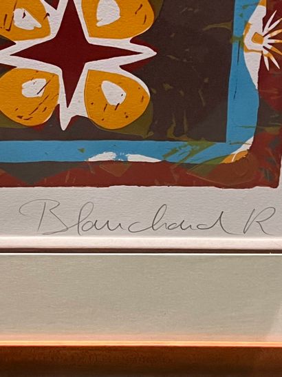 BLANCHARD Rémi (1958-1993)
L'indienne 
sérigraphie...