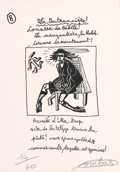 COMBAS Robert, né en 1957, 
Sans titre, 2017,...