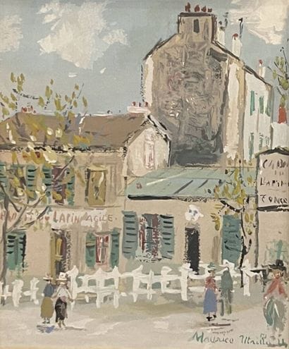 UTRILLO Maurice (1883-1955)
Le lapin agile,
pochoir...