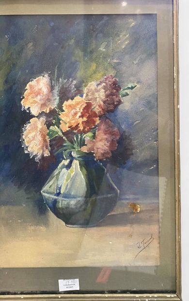 CRAMOYSAN,
Seaside
Oil on canvas (accicent)

Watercolor...