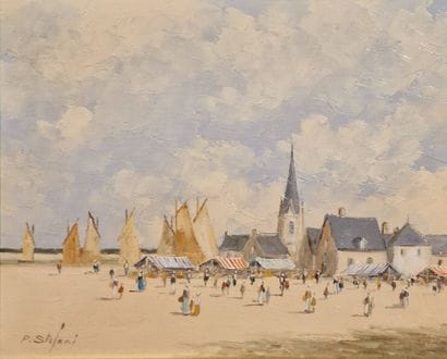 STEFANI Pierre (né en 1938)
le marché sur...