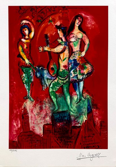 CHAGALL Marc, d'après, 
Carmen, 
Reproduction...