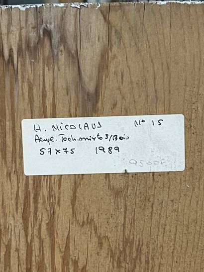 NIKOLAUS Heinrich (né en 1955)
Sans titre,...