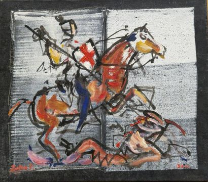 PAVLOVIC Zoran (1932-2006)
St georges terrassant...