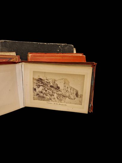 Set of three photographic albums and a booklet...