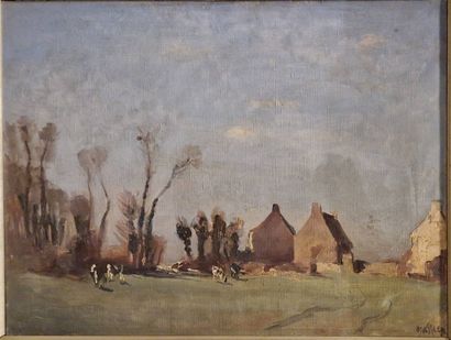 BRESSLER Emile (1886-1966)
Landscape with...