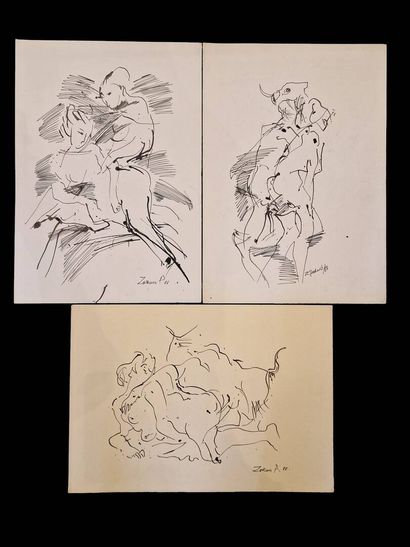 PAVLOVIC Zoran (1932-2006)
Scènes érotiques,...