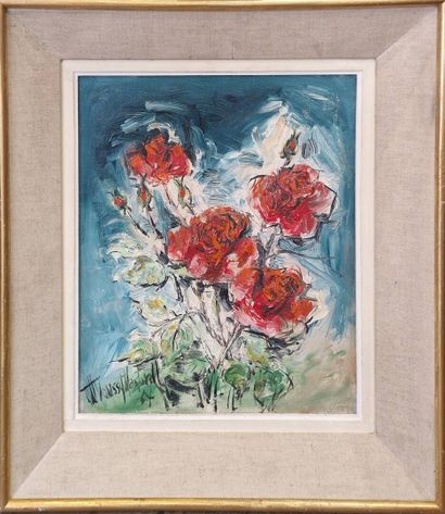 VOUSSET MARTORELLE (XX)
Les roses, 1964
Huile...
