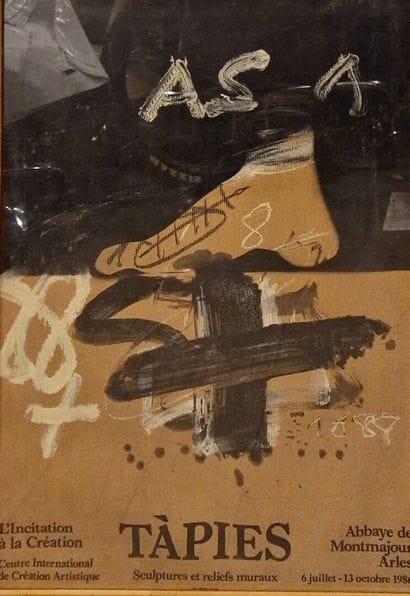 TAPIES Antoni, d'après.
Affiche, Maeght Lelong.Imp.,...