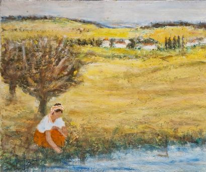 ROUSSEAU Alain (né en 1926)
Au bord de l'étang
Huile...