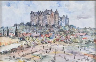 ROSE Georges (1895-1951)
Le château de Luynes,...