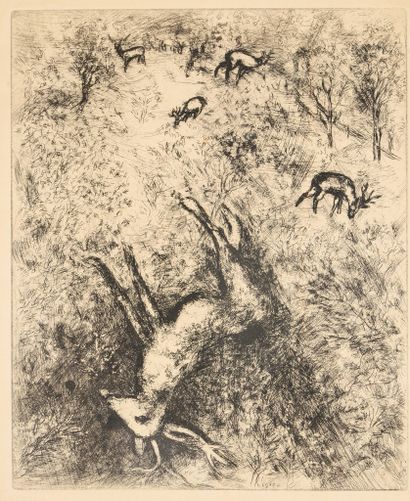 CHAGALL Marc, 1887-1985, 
Le cerf malade,...