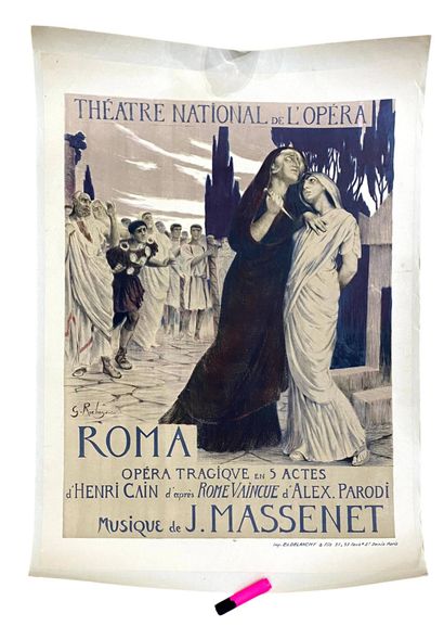 [AFFICHE - SPECTACLE]

Jules MASSENET, Roma.
Opéra...
