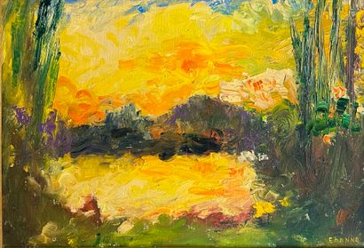 EHANNO Maurice (b. 1924) 
The road to Branderas,...
