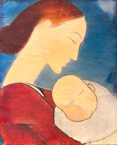PÉRONNE Louis (1892-1963)
L’Amour maternel
Huile...