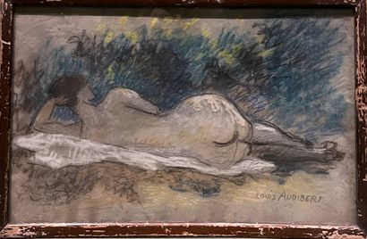 AUDIBERT Louis (1881-1983)
Nu allongé,
crayons...