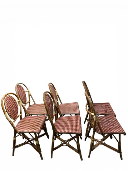 DRUCKER SA - Suite de 6 chaises empilables...