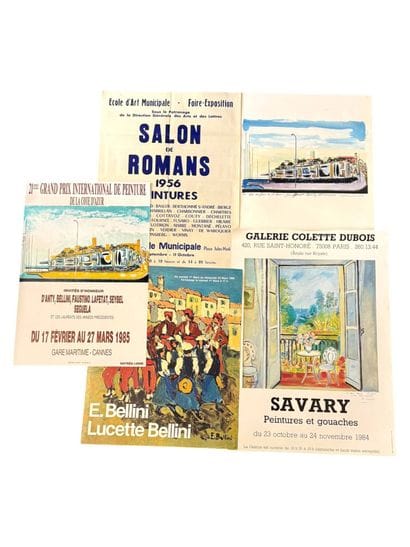 Lot d'affiches comprenant : 
- 21eme grand...