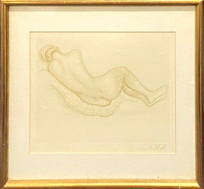 MAILLOL Aristide, d'après 
femme nue allongée...