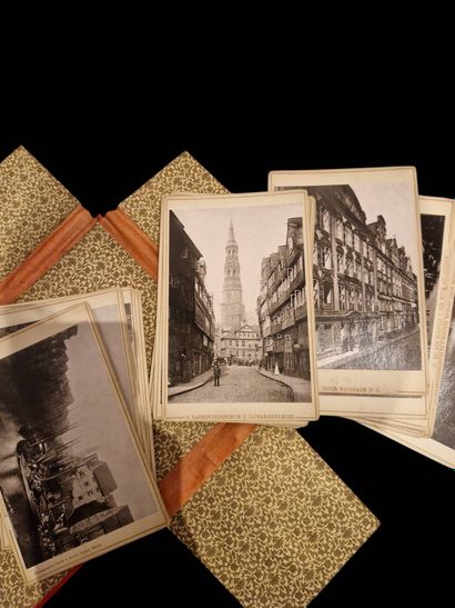 Set of three photographic albums and a booklet...