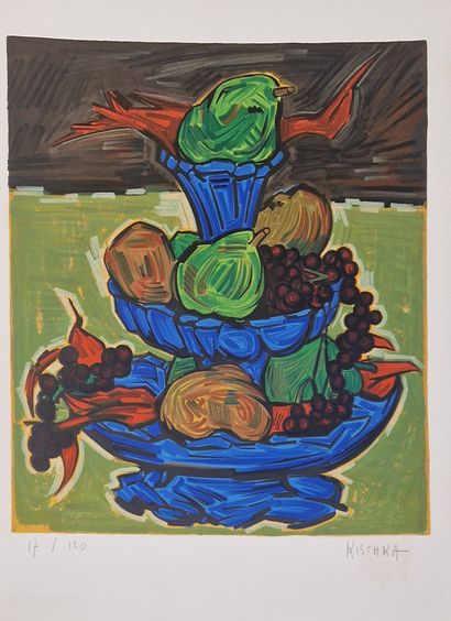 KISCHKA Isis (1908-1973)
Fruits de l'automne,
Lithographie...