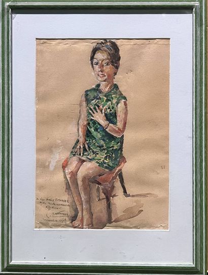 MATOSSY Pierre (1891-1969)
Femme assise,...
