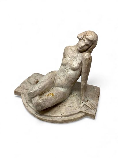 REGNAULT Georges (1898-1979)
Nu féminin assis,
terre...