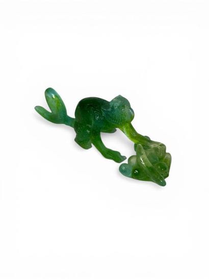 DAUM France 
Singe et fruits en pâte de cristal...