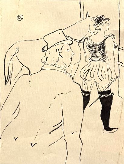 ANONYME d'aprèq TOULOUSE LAUTREC Henri de
L'écuyère...