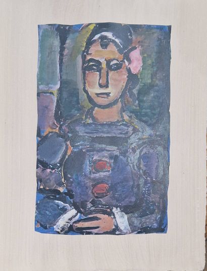 ROUAULT Georges, d'après
Pierrot noir, 1943
Héliogravure...