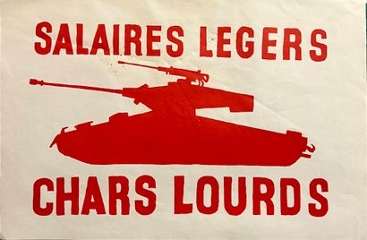 MAI 68 - AFFICHE
ANONYME
Salaires légers,...