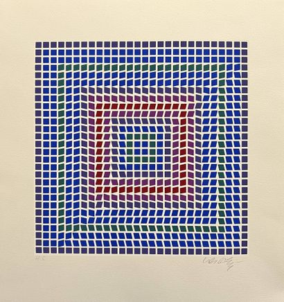 VASARELY Victor (1906-1997)
Sans titre, 
Sérigraphie...
