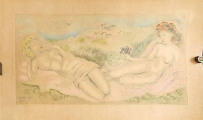 LYDIS Mariette (1887-1970)
Les deux amies,
lithographie,...