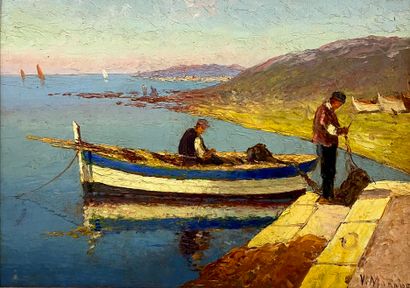 MANAGO Vincent (1880-1936)
Les pêcheurs
Huile...