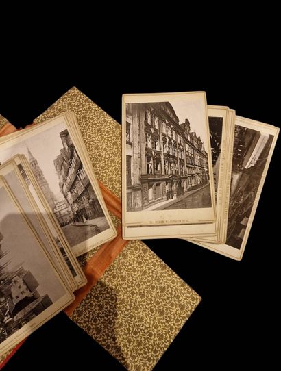 Set of three photographic albums and a booklet...