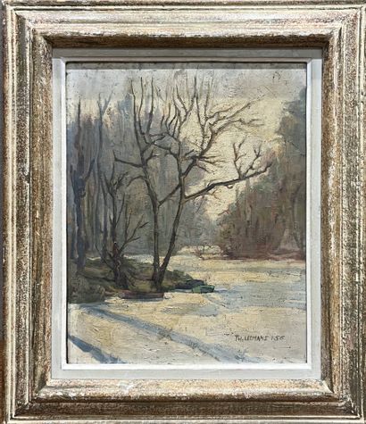 LEEMANS TH. (XX) 
Paysage de neige, 1.56...
