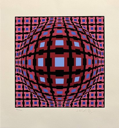 VASARELY Victor (1906-1997)
Sans titre,
Sérigraphie...