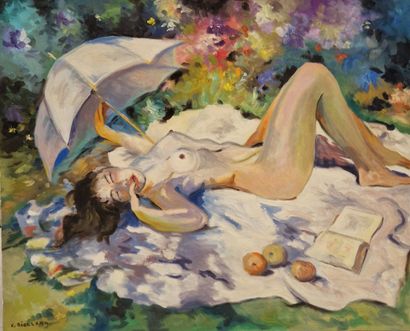RIELLAND Christophe (né en 1932)
Nu au soleil...