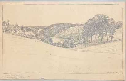 DAUCHEZ André (1870-1948)
Paysage 
Mine de...