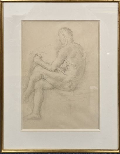 DESPIAU Charles, attribué à,
Académie d'homme...